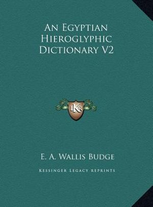 An Egyptian Hieroglyphic Dictionary V2 image number 0