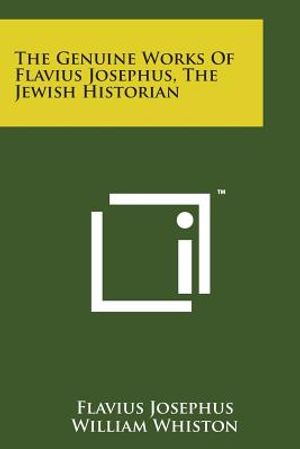 The Genuine Works of Flavius Josephus, the Jewish Historian image number 0