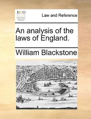 An Analysis of the Laws of England. image number 0