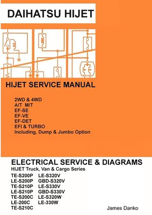 Daihatsu Hijet English Electrical Service Manual S200P S210P S320V S330V image number 0