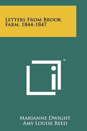 Letters From Brook Farm, 1844-1847 image number 0