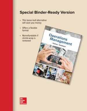 Loose-Leaf for Operations Management, 1e image number 0