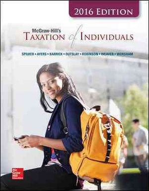 McGraw-Hill's Taxation of Individuals, 2016 Edition image number 0