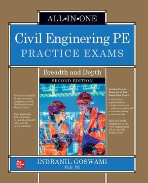 Civil Engineering Pe Practice Exams: Breadth and Depth, Second Edition image number 0