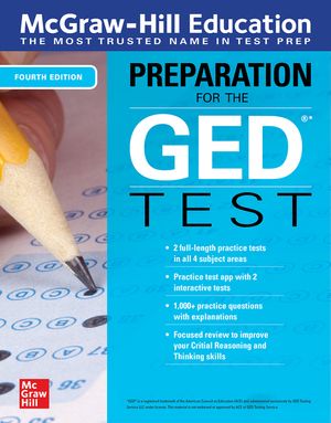 McGraw-Hill Education Preparation for the GED Test, Fourth Edition image number 0