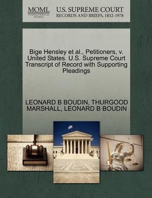 Bige Hensley et al., Petitioners, V. United States. U.S. Supreme Court Transcript of Record with Supporting Pleadings image number 0