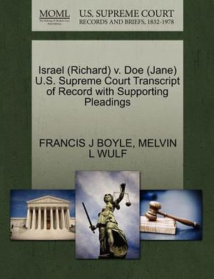 Israel (Richard) V. Doe (Jane) U.S. Supreme Court Transcript of Record with Supporting Pleadings image number 0