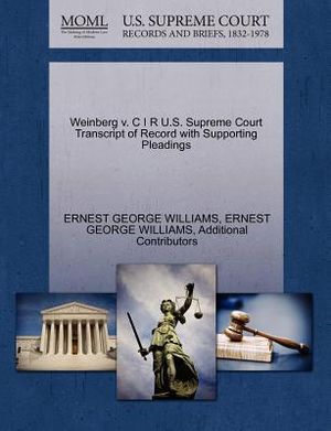 Weinberg V. C I R U.S. Supreme Court Transcript of Record with Supporting Pleadings image number 0