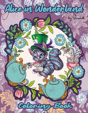 Alice in Wonderland Coloring Book: A whimsical coloring book for adults Adult coloring book Alice in Wonderland image number 0