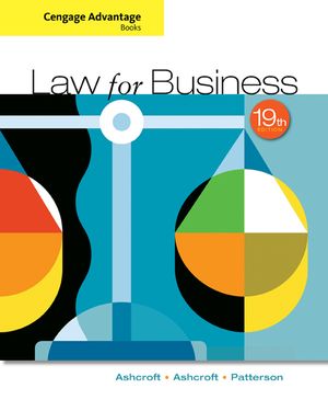 Cengage Advantage Books: Law for Business image number 0