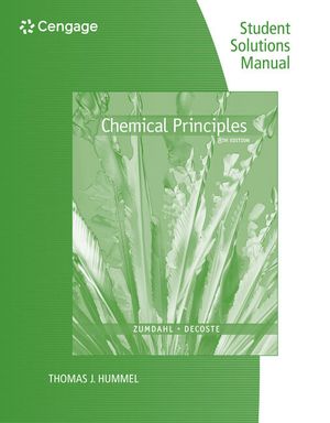Student Solutions Manual for Zumdahl/Decoste's Chemical Principles, 8th image number 0