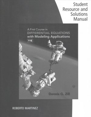 Student Solutions Manual for Zill's a First Course in Differential Equations with Modeling Applications, 11th image number 0