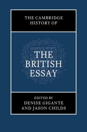 The Cambridge History of the British Essay image number 0