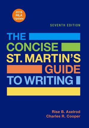 The Concise St. Martin's Guide to Writing with 2016 MLA Update image number 0