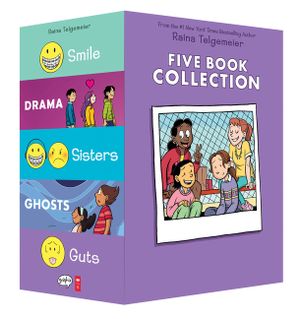 Raina Telgemeier Collection Box Set (Smile, Drama, Sisters, Ghosts, Guts) image number 0