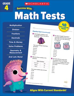 Scholastic Success with Math Tests Grade 4 image number 0