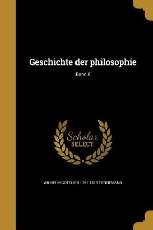 Geschichte Der Philosophie; Band 6 image number 0