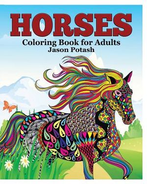 Horses Coloring Book for Adults image number 0