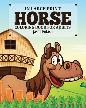 Horse Coloring Book for Adults ( In Large Print) image number 0