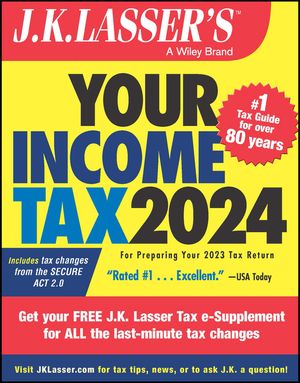 J.K. Lasser's Your Income Tax 2024: For Preparing Your 2023 Tax Return image number 0