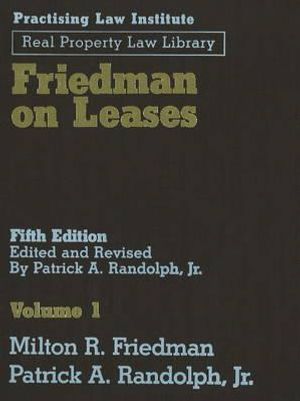 Friedman on Leases (3 Vols) image number 0