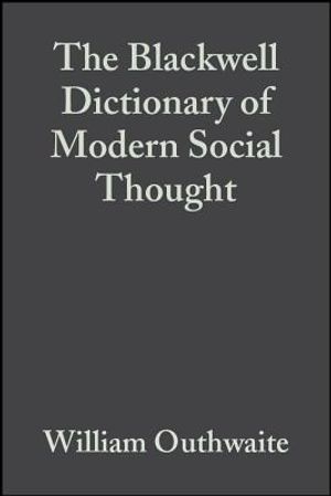 The Blackwell Dictionary of Modern Social Thought image number 0
