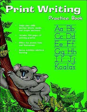 Print Writing Practice Book (Flash Kids Harcourt Family Learning) image number 0
