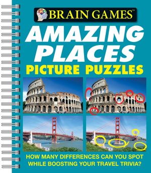 Brain Games - Picture Puzzles: Amazing Places - How Many Differences Can You Spot While Boosting Your Travel Trivia? image number 0