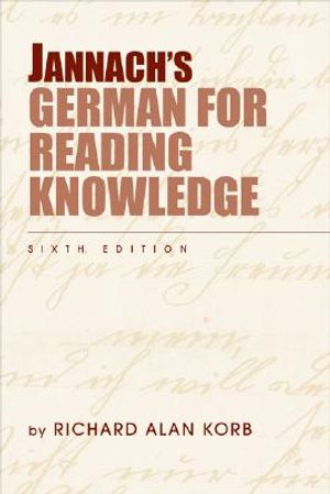 Jannach's German for Reading Knowledge image number 0