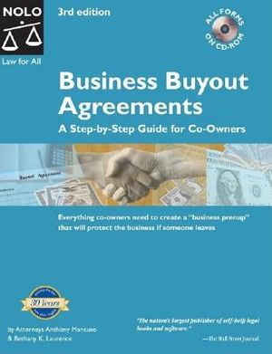Business Buyout Agreements: A Step by Step Guide for Co-Owners [With CDROM] image number 0