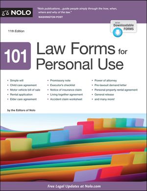 101 Law Forms for Personal Use image number 0
