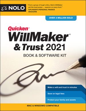 Quicken Willmaker & Trust 2021: Book & Software Kit image number 0