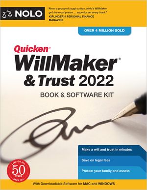 Quicken Willmaker & Trust 2022: Book & Software Kit image number 0