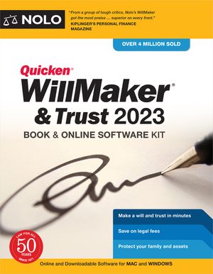 Quicken Willmaker & Trust 2023: Book & Online Software Kit image number 0