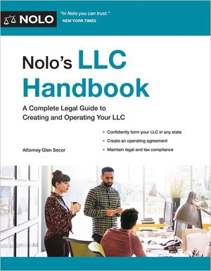 Nolo's LLC Handbook: The Forms, Agreements and Instructions You Need to Start and Operate Your LLC image number 0