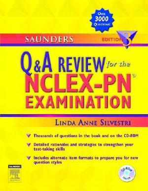 Saunders Q & A Review for the Nclex-Pn(r) Examination [With CDROM] image number 0