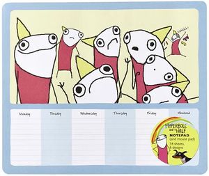 Hyperbole and a Half Notepad (and Mouse Pad): 54 Sheets, 6 Designs image number 0