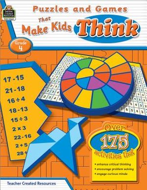 Puzzles and Games That Make Kids Think Grd 4 image number 0