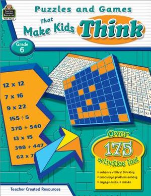 Puzzles and Games That Make Kids Think Grd 6 image number 0