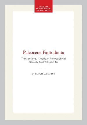 Paleocene Pantodonta: Transactions, American Philosophical Society (Vol. 50, Part 6) image number 0