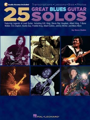 25 Great Blues Guitar Solos With CD (Audio) image number 0