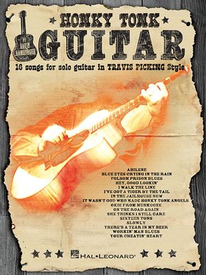 Honky Tonk Guitar; 16 Songs for Solo Guitar in "travis Picking" Style image number 0