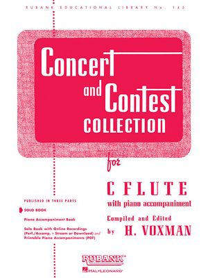Concert and Contest Collection : C Flute - Solo Part- with Piano Accompaniment image number 0