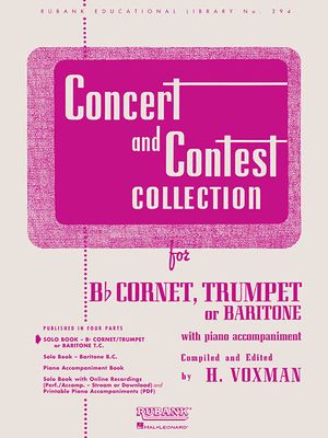 Concert and Contest Collection For B Flat Cornet, Trumpet, or Baritone With Piano Accompaniment image number 0