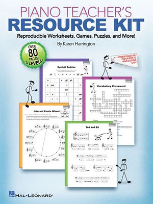 Piano Teacher's Resource Kit; Reproducible Worksheets, Games, Puzzles, and More! image number 0