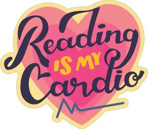 Reading Is My Cardio Sticker Prepack image number 0