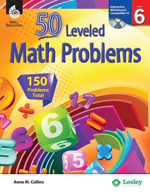 50 Leveled Math Problems Level 6 [With CDROM] image number 0