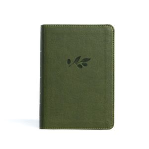 KJV Large Print Compact Reference Bible, Olive Leathertouch image number 0