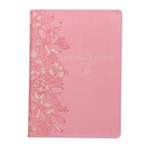 The Spiritual Growth Bible, Study Bible, NLT - New Living Translation Holy Bible, Faux Leather, Pink image number 0
