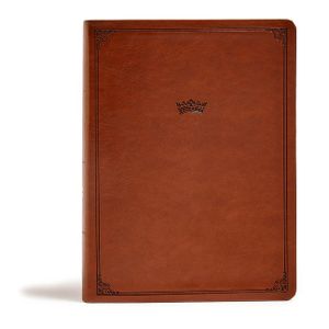 CSB Tony Evans Study Bible, British Tan Leathertouch, Indexed: Study Notes and Commentary, Articles, Videos, Easy-To-Read Font image number 0